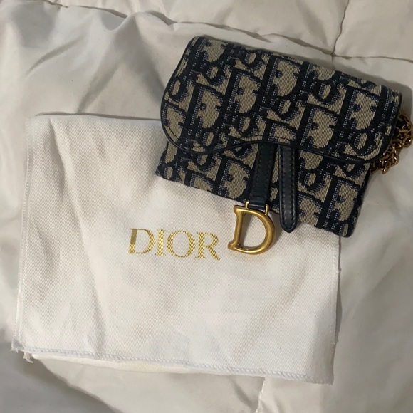 Dior Handbags - Dior Blue and Cream Crossbody Bag